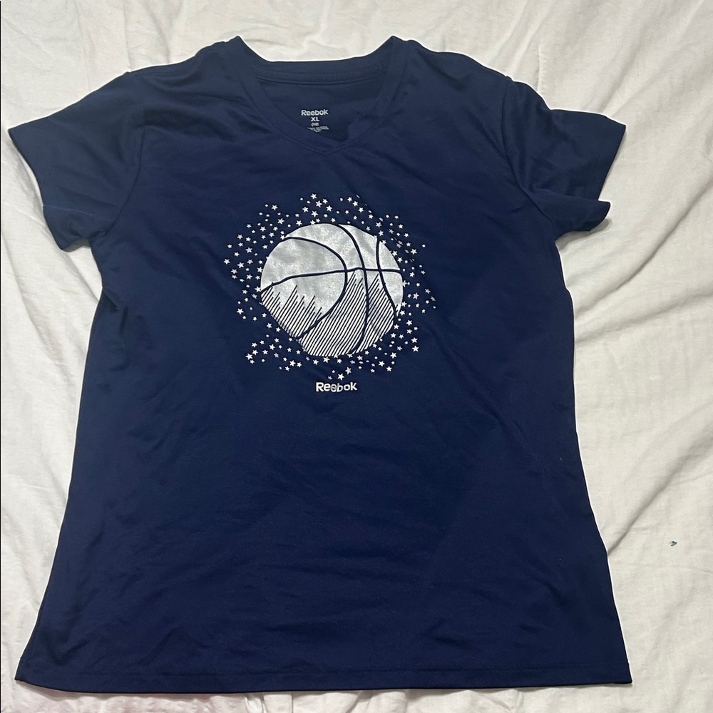 Reebok Midnight Blue Basketball Tee